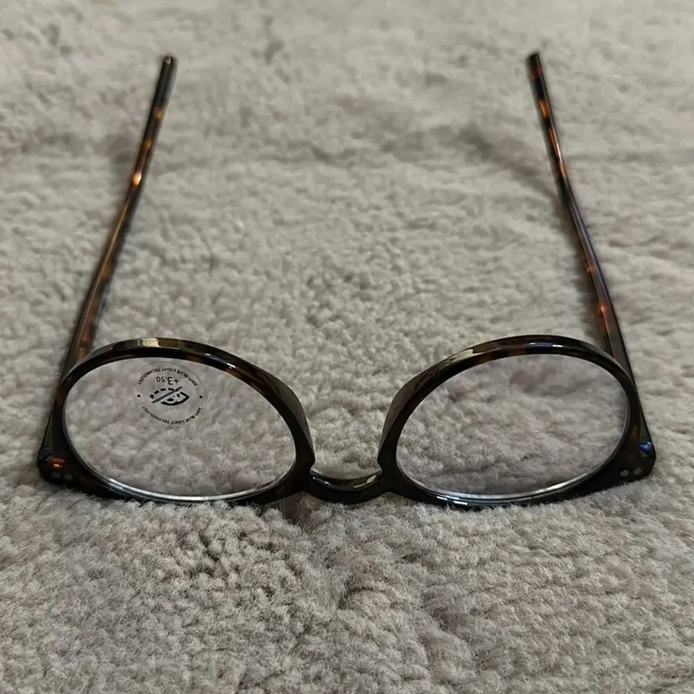 Brand New Tortoiseshell Glasses 3.50 Anti Blue Light Technology